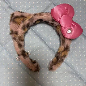 헬로키티 레오파드 무늬 머리띠