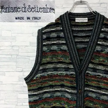 Fantasie di Settembre 니트 베스트 가디건 L