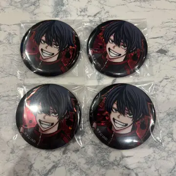 도원암귀 홀로그램 캔뱃지 이치노세 시키 4개 세트