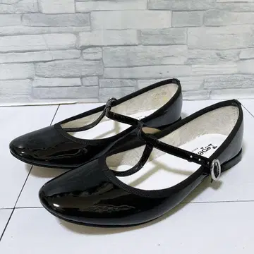 컨디션 최상 Repetto 레페토 T스트랩 슈즈 발레 슈즈 블랙 23