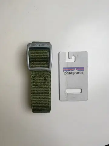 patagonia tech web belt / green