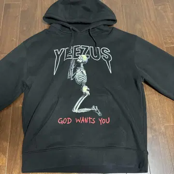 yeezus 블랙 후드티 카니예 웨스트