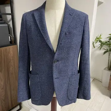 LARDINI 네이비 테일러드 자켓 삼자혼 46