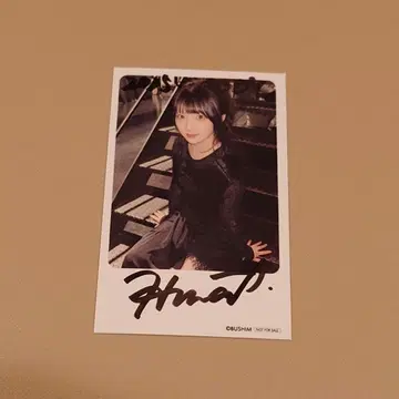 아오키 히나 친필 사인 폴라로이드풍 포토 카드 2