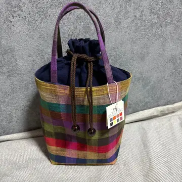 새상품 기에몬 쿠루메가스 복조리 미니 토트백