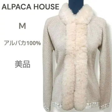 ALPACA HOUSE 알파카 100% 퍼 가디건 M 페루제