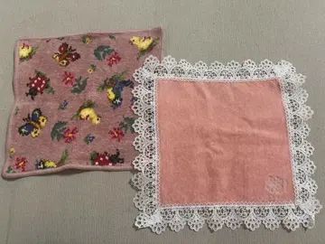 치카자와 레이스 페이러 손수건 2장 세트