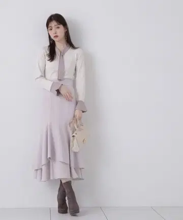 [ 새상품급 ] 프로포션 바디 드레싱*도킹 머메이드 스커트