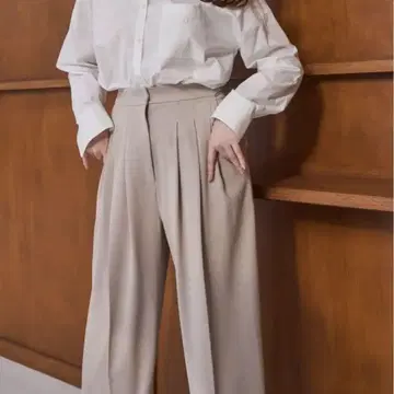 SoHo 와이드 레그 팬츠 XS 베이지