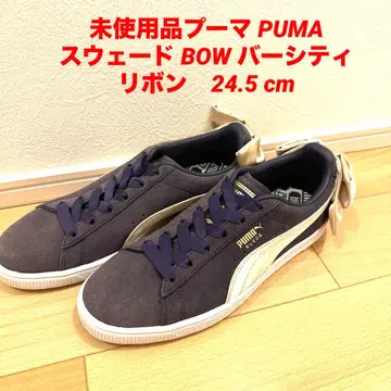 미사용품 푸마 PUMA 스웨이드 BOW 바시티 리본 24.5