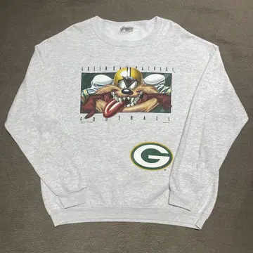 NFL 패커스 x 루니툰 태즈 맨투맨 90년대 미국제