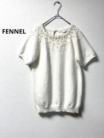 FENNEL 펄 반팔 니트