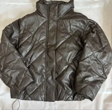 lagua gem 가죽 다운 자켓