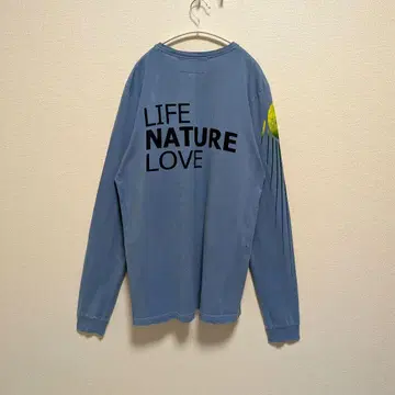 프리 시티 FREE CITY 데미지 가공 긴팔 티셔츠 USA 블루 계열