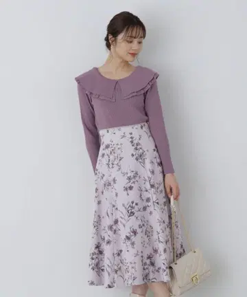 [ 새상품급 ] 프로포션 바디 드레싱*플라워 플레어 스커트