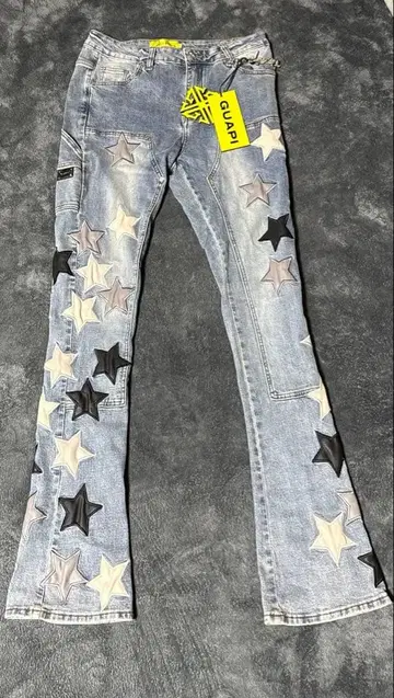 [일본 국내 구하기 어려움] GUAPI 파우더 블루 빈티지 스타 데님