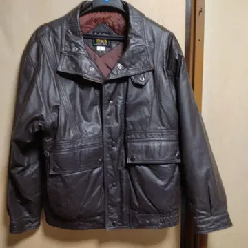 EXCELLENT FASHION 다크 브라운 가죽 자켓 L 사이즈