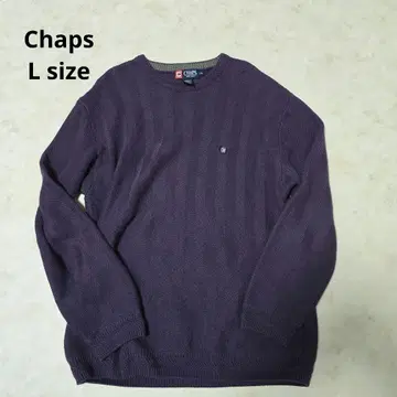 Chaps 퍼플 스웨터 L 사이즈