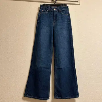 H&M 와이드 하이 데님