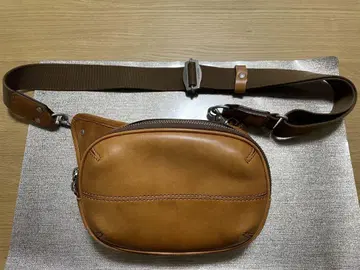 [ 가을 상품 ] HERGOPOCH 엘르가죽 웨스트 파우치 브라운 가죽