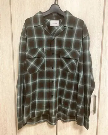 the standard wego yoke 옴브레 체크 셔츠