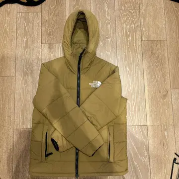THE NORTH FACE 카키 충전솜 다운 자켓