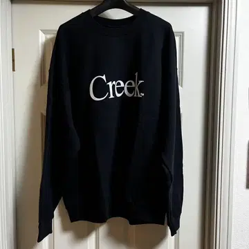Creek 로고 맨투맨 블랙 XL