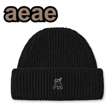 [ 새상품 ] aeae 비니 니트 캡 캣