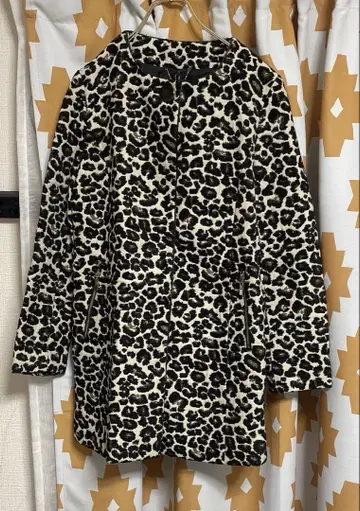 택 포함 새상품 &by P&D 레오파드 무늬 자켓 코트 안도바이피앤디