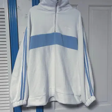 호와이니 whinny 긴팔 트레이닝복 후드티 파랑 화이트