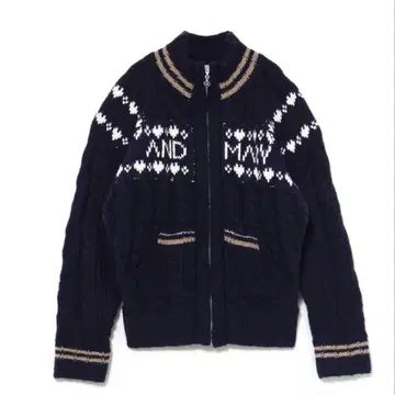 andmary Mary knit cowichan navy
