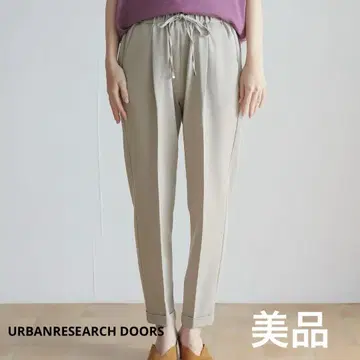 새상품급 URBANRESEARCHDOORS 이지 팬츠 베이지 38