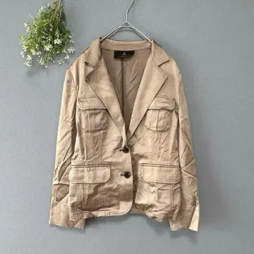 이네드 [M] 고급 쿨 럭셔리 윤기 매끄러운 레이온 혼방 테일러드 자켓
