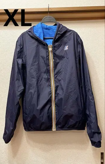 K-Way XL 네이비 나일론 자켓 리버서블 XL