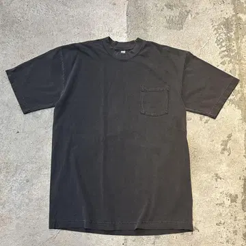 새상품 로스앤젤레스 어패럴 6.5oz 포켓T셔츠 빈티지 블랙 M