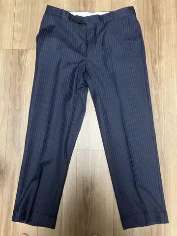 네이비 핀스트라이프 슬랙스 사이즈 84