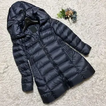 [새상품급 별주] 타트라스 다운 코트 폴리테아마 A라인 네이비