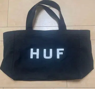 HUF 로고 토트백 블랙