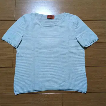 MISSONI 라이트 블루 반팔 니트