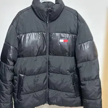 TOMMY JEANS 블랙 다운 자켓