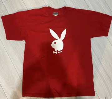 90s PLAYBOY 빨간색 T셔츠