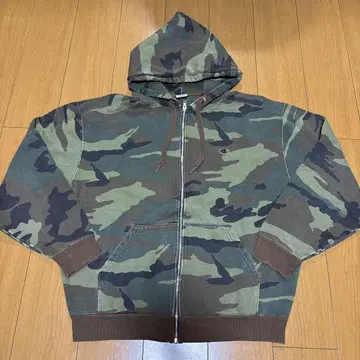 Champion 카모플라쥬 후드 부착 후드티 XL