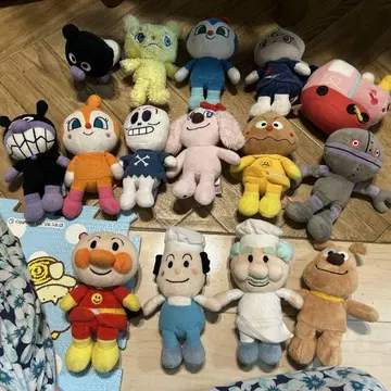 호빵맨 캐릭터 봉제 인형 세트