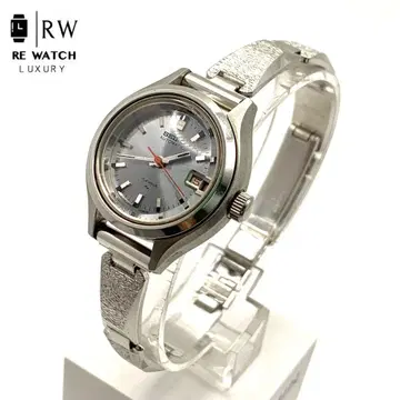 7-4056 세이코 2205-0300 여성용 자동 손목시계 실버