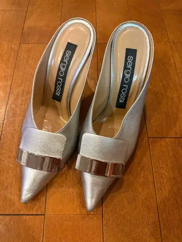 세르지오로시 sr1 37 실버 힐 펌프스 뮬