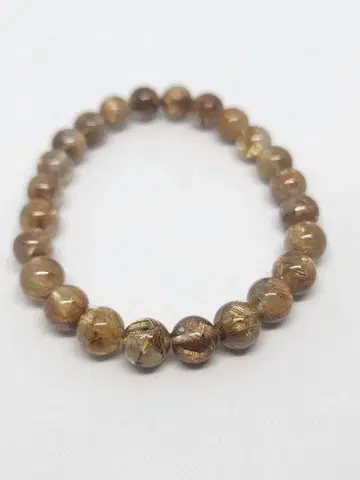 극상 타이틴 루틸 쿼츠 8mm 금전운 재물운 승부운 고파동 팔찌