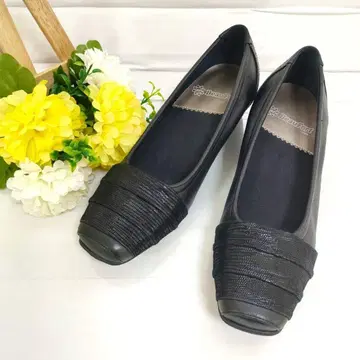 거의 미사용품 beaufort 컴포트 슈즈 펌프스 천연 가죽 24cm