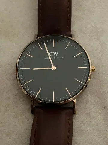 가동 Daniel Wellington 클래식 QZ 손목시계 배터리 새상품