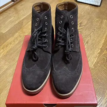 stefanorossi 다크 브라운 스웨이드 부츠