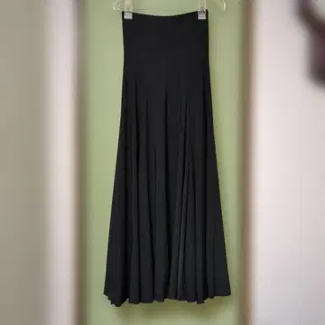 플라멩코 블랙 플레어 롱 스커트